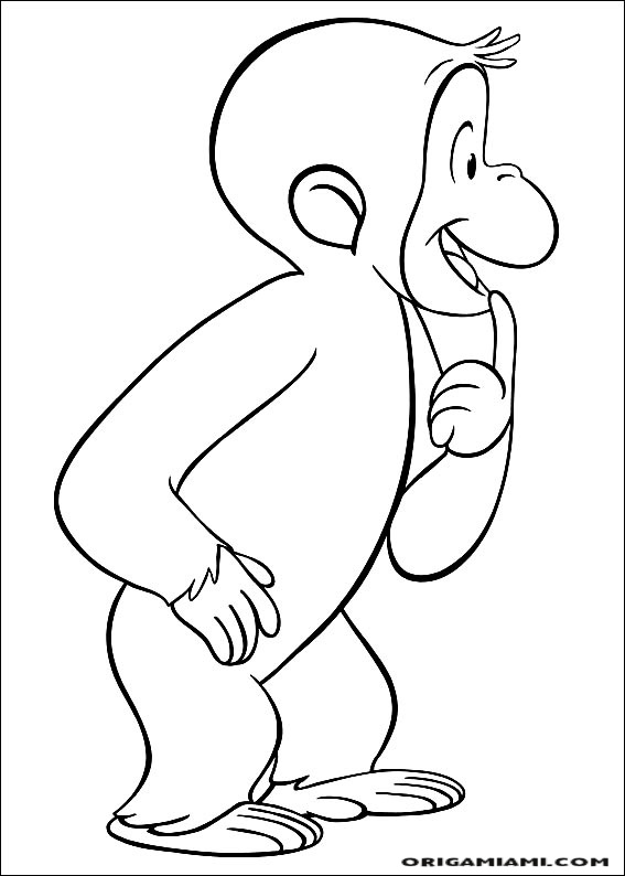 Curious george coloring page (57)