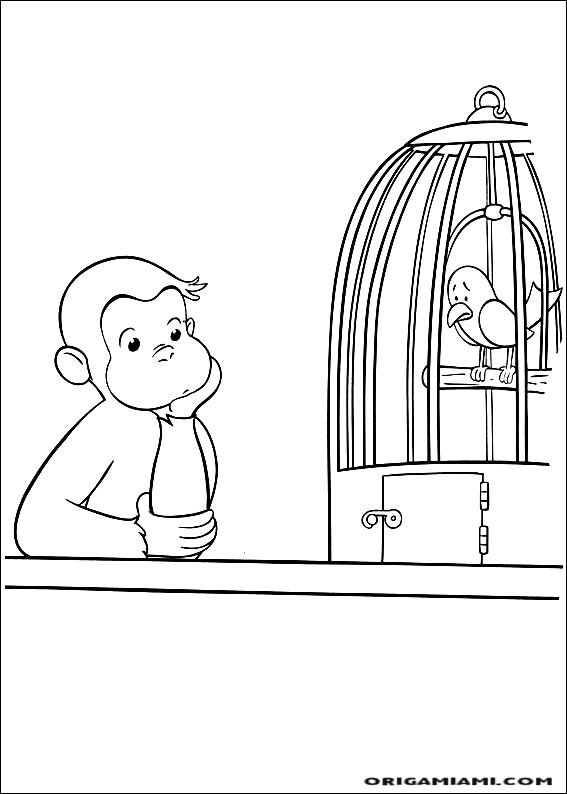 Curious george coloring page (59)