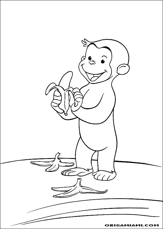 Curious george coloring page (6)