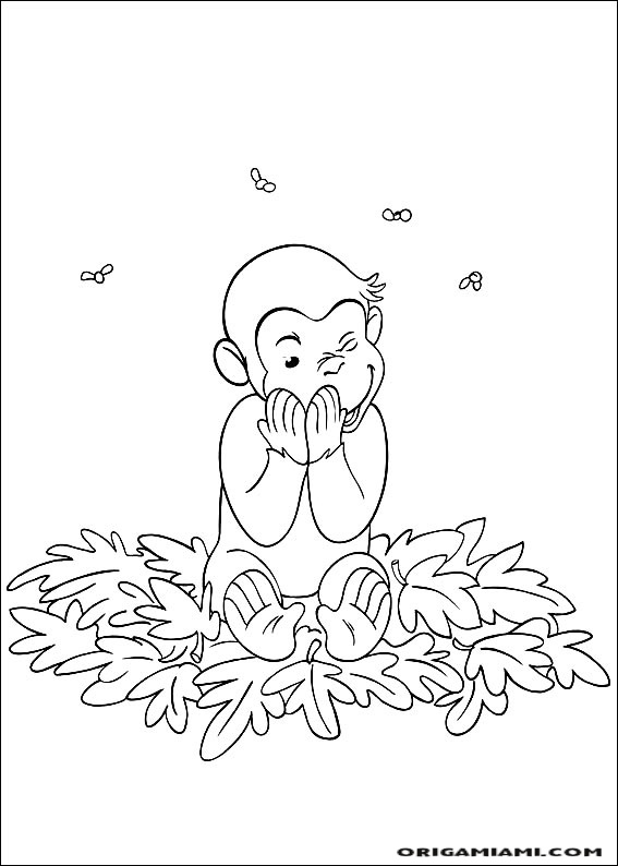 Curious george coloring page (60)