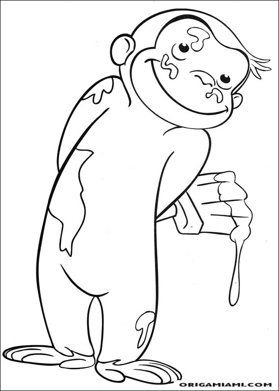 Curious george coloring page (61)