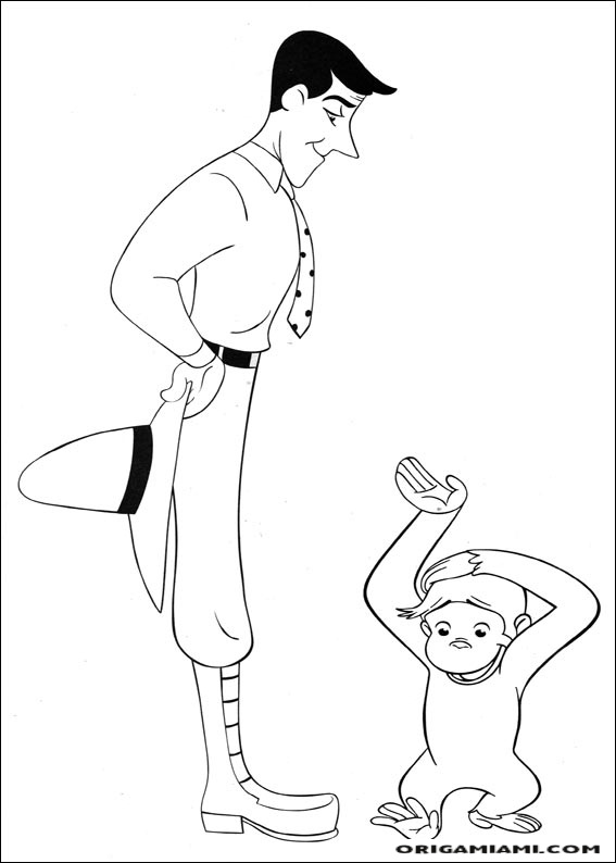 Curious george coloring page (62)