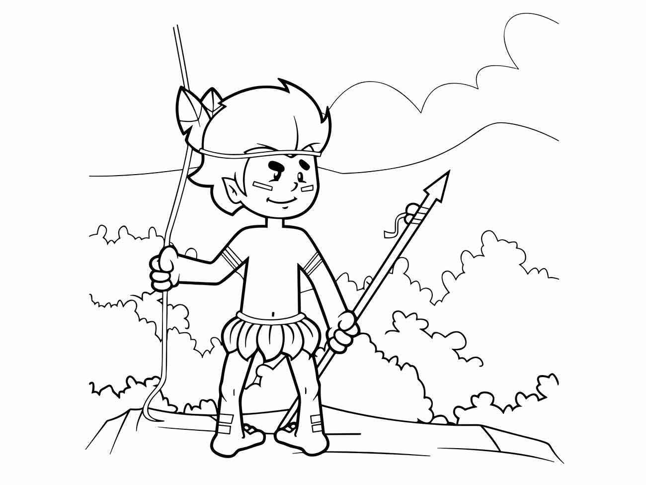 Curupira coloring page (16)