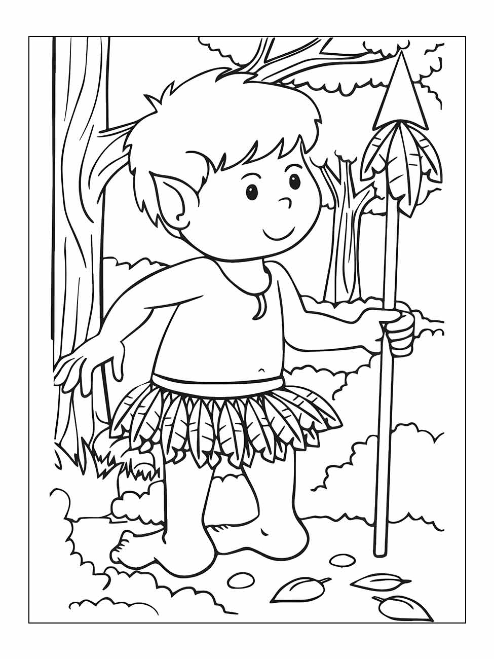 Curupira coloring page (18)