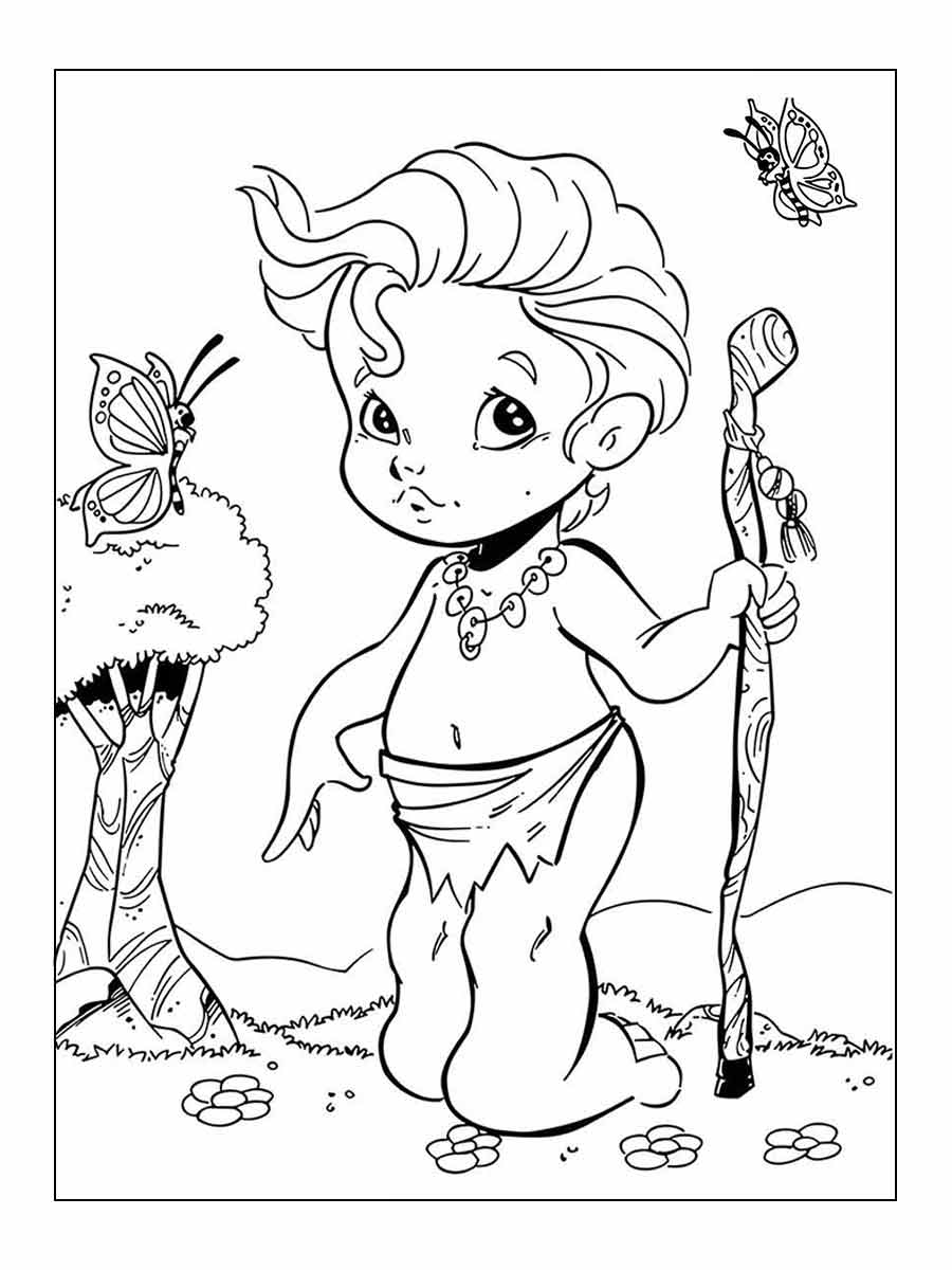 Curupira coloring page (20)