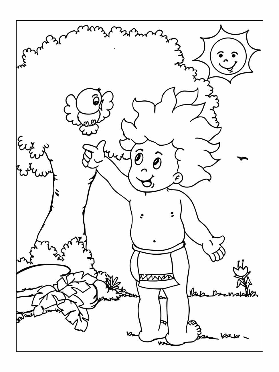 Curupira coloring page (21)