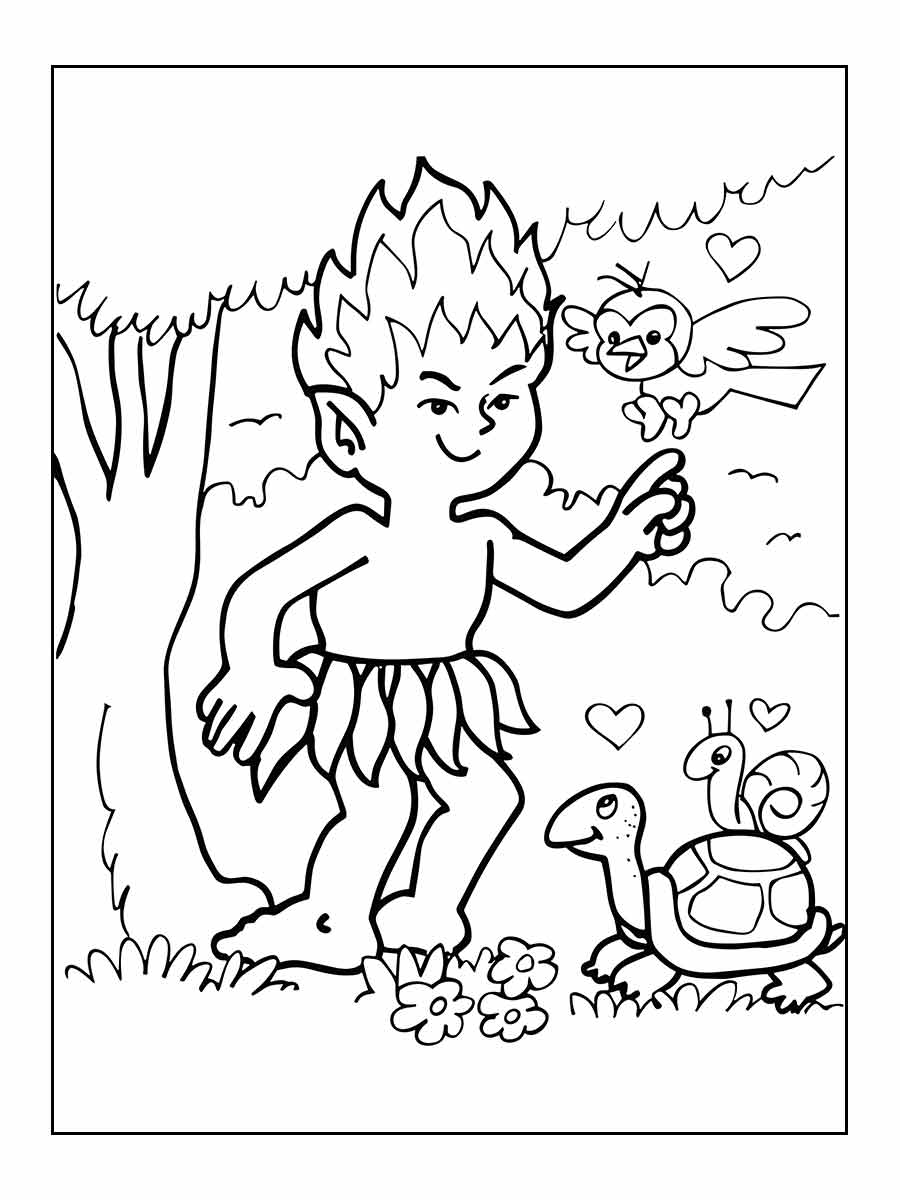 Curupira coloring page (23)