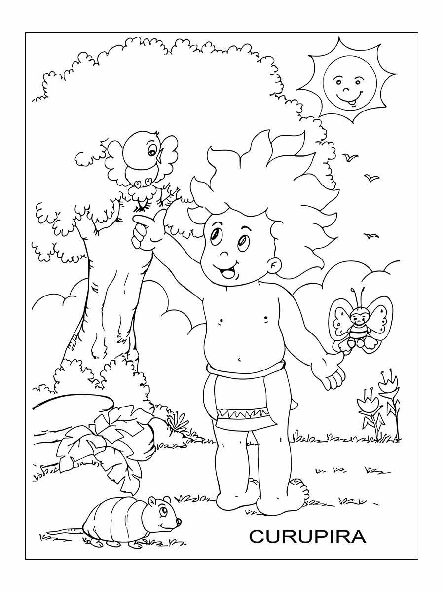 Curupira coloring page (24)