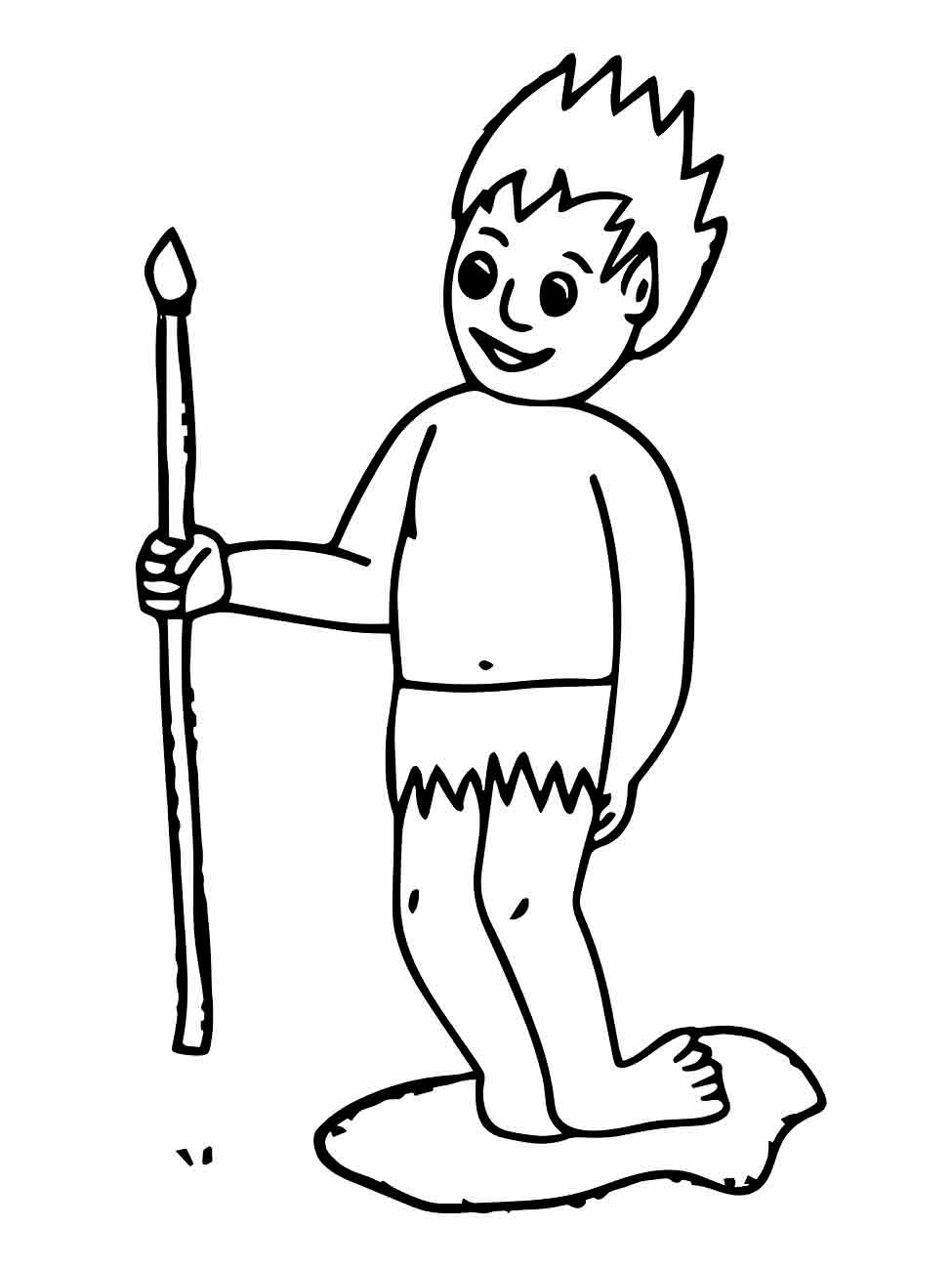 Curupira coloring page (7)