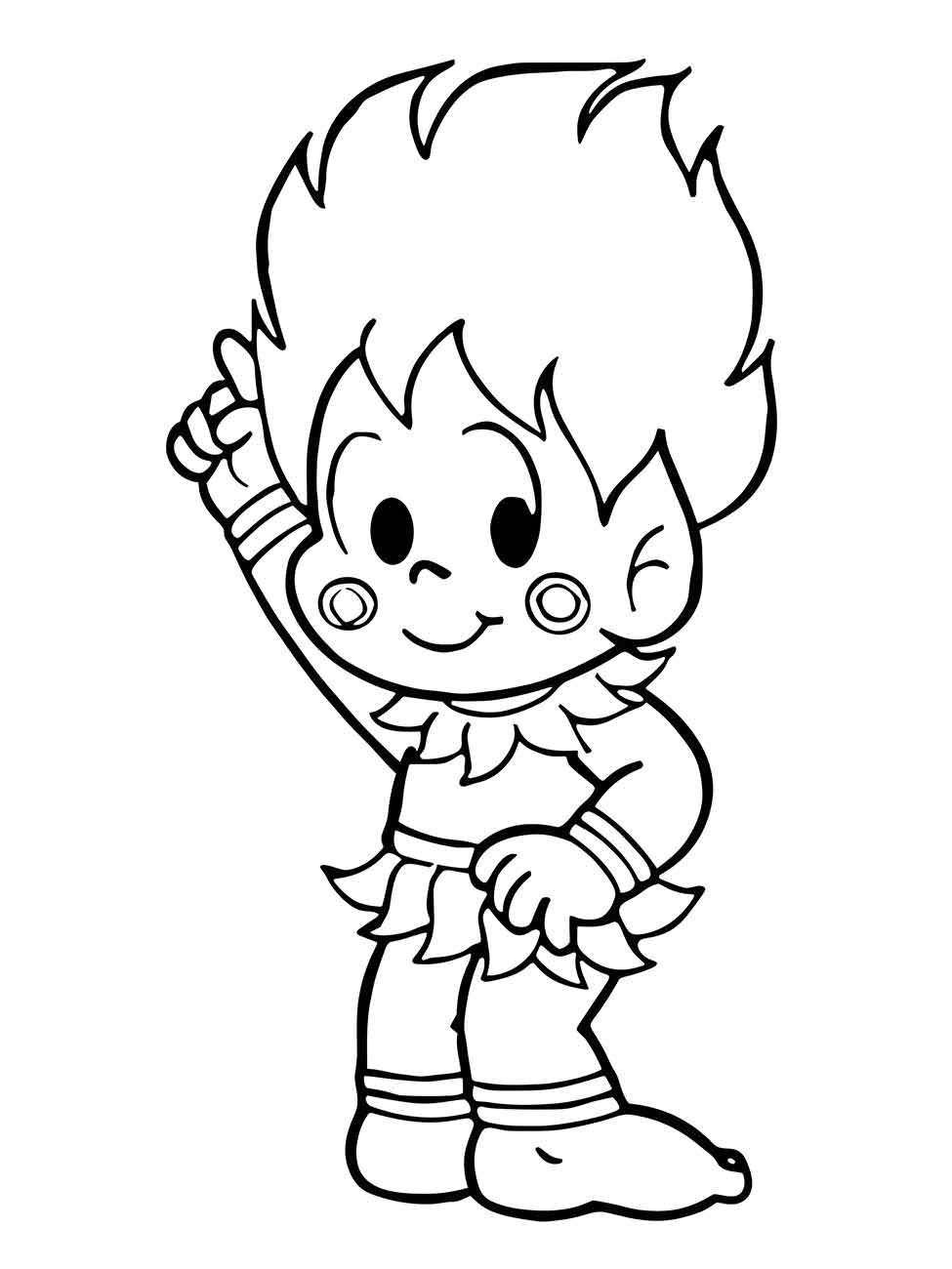 Curupira coloring page (9)