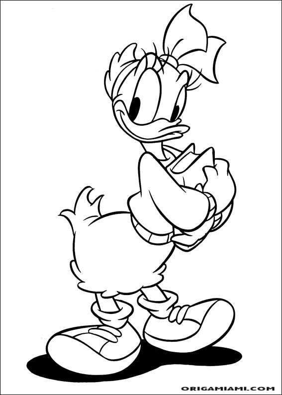 Daisy Duck coloring page (3)