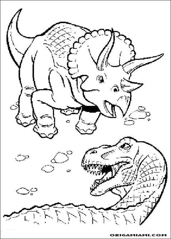 Dinosaur coloring page (2)