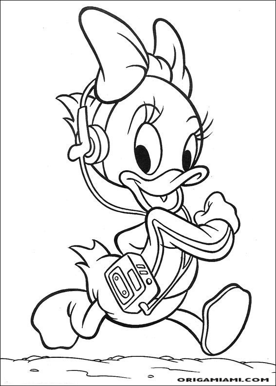 Donald duck coloring page (1)