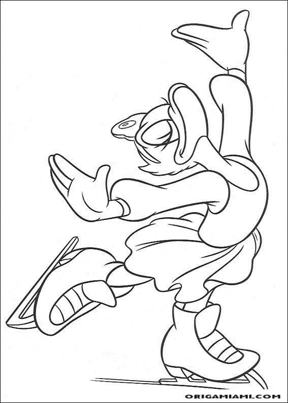 Donald duck coloring page (10)