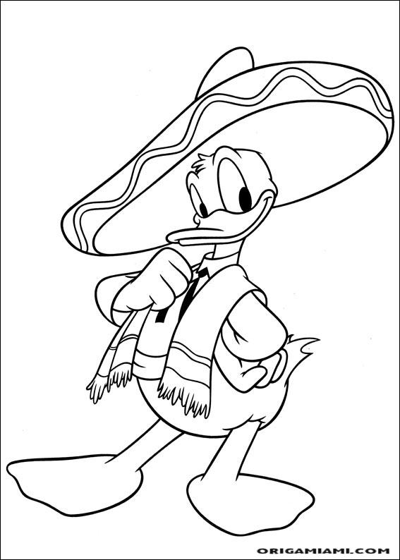 Donald duck coloring page (100)