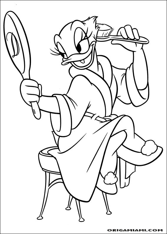 Donald duck coloring page (101)