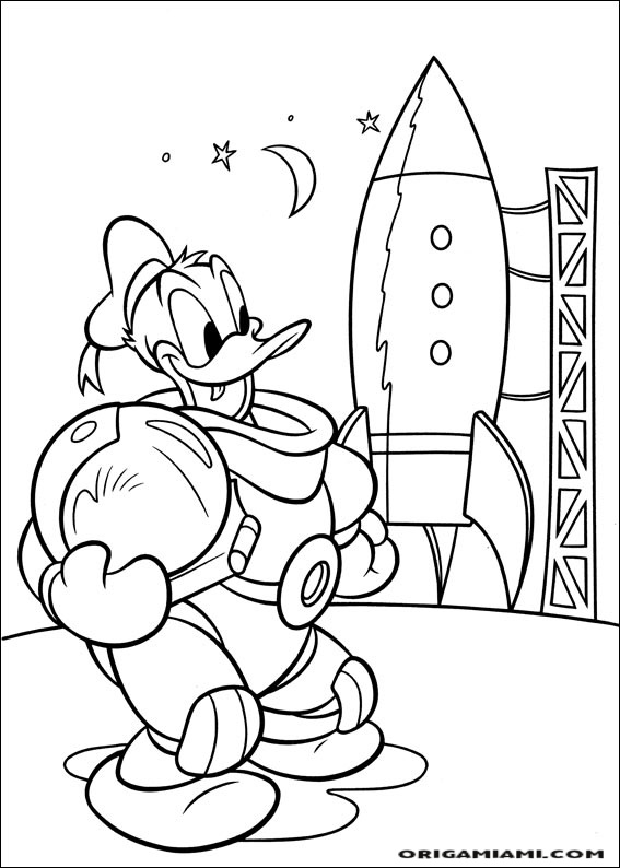 Donald duck coloring page (102)