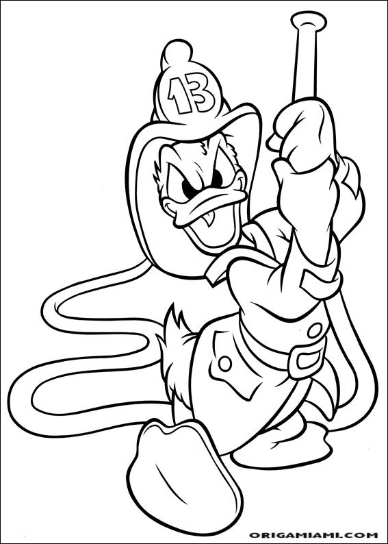 Donald duck coloring page (103)