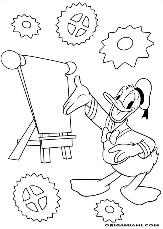 Donald duck coloring page (104)