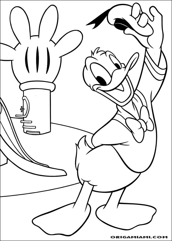 Donald duck coloring page (105)