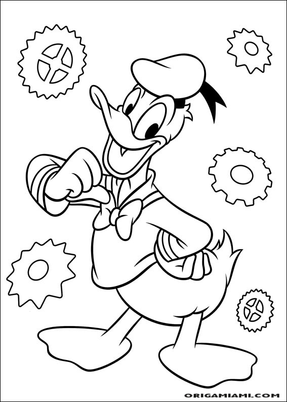 Donald duck coloring page (106)