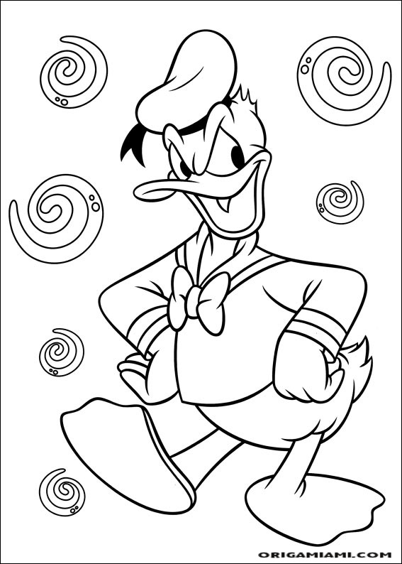 Donald duck coloring page (107)