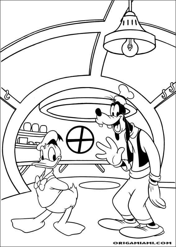 Donald duck coloring page (108)