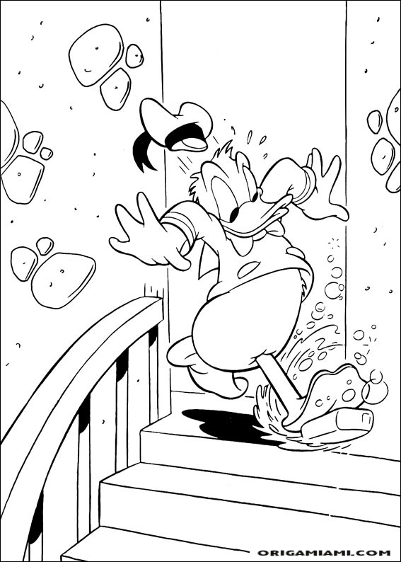 Donald duck coloring page (109)