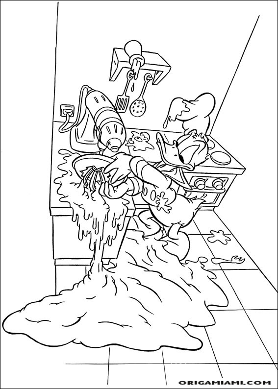 Donald duck coloring page (110)