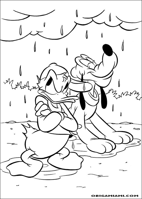 Donald duck coloring page (112)