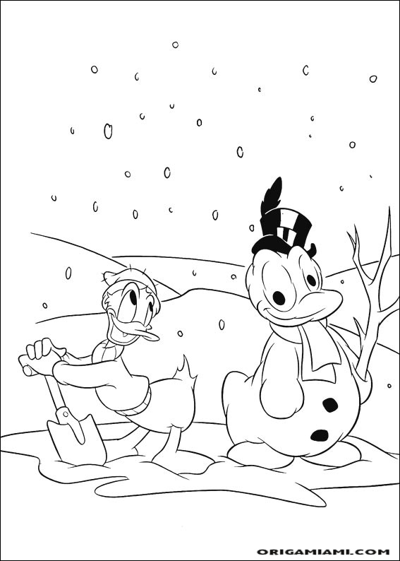 Donald duck coloring page (116)