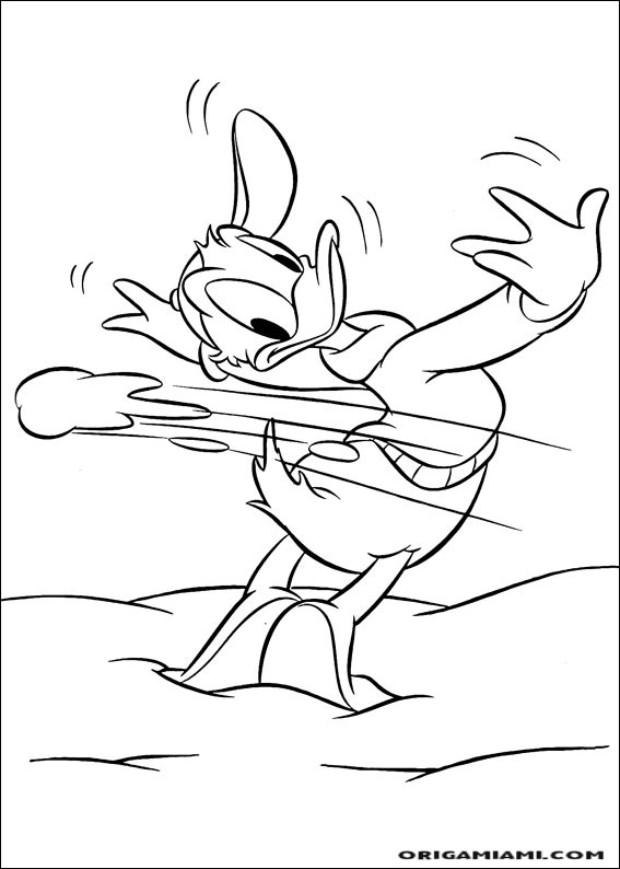 Donald duck coloring page (117)