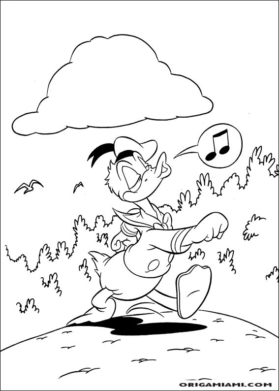 Donald duck coloring page (118)