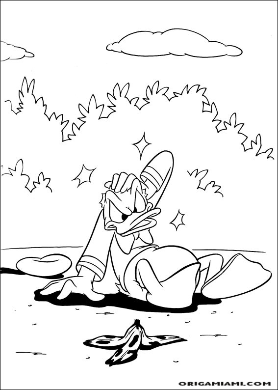 Donald duck coloring page (119)