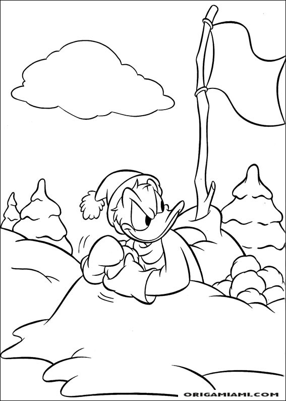 Donald duck coloring page (120)