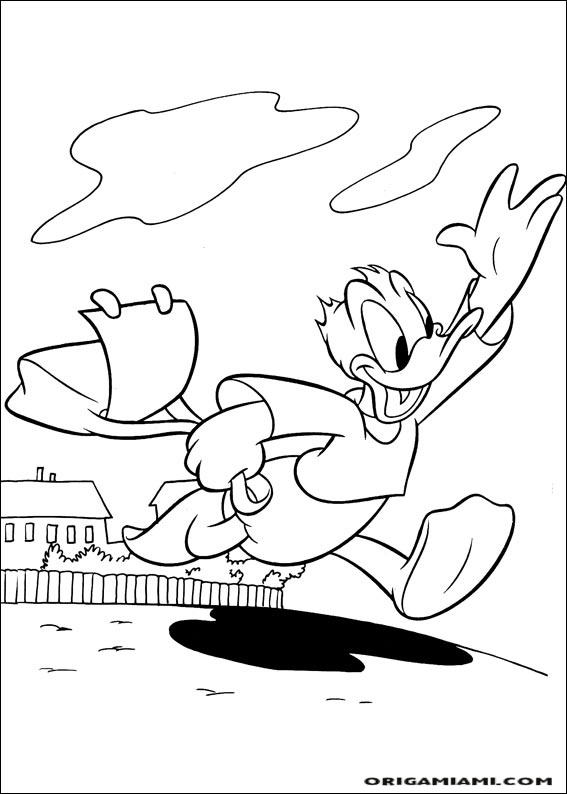 Donald duck coloring page (122)