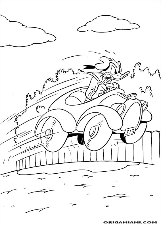 Donald duck coloring page (123)