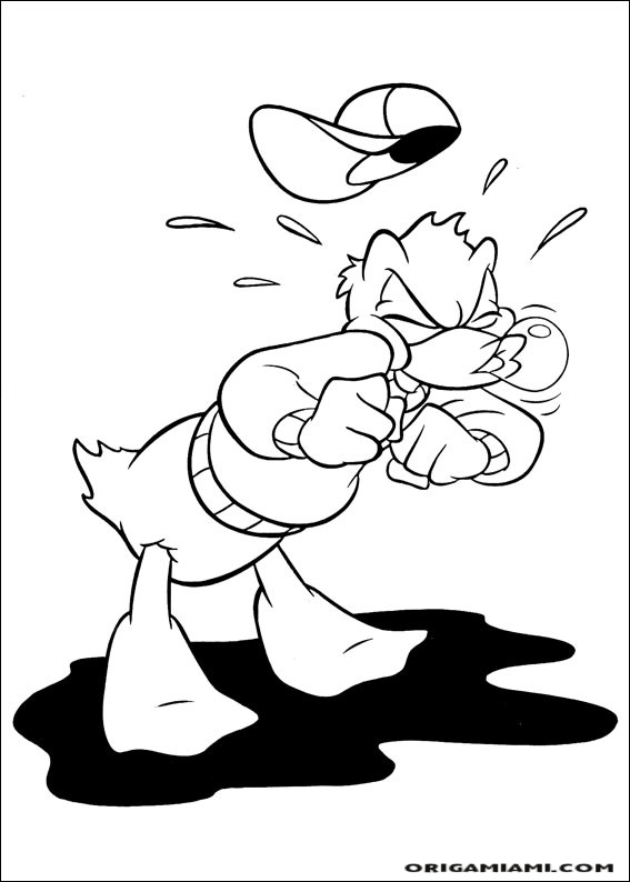 Donald duck coloring page (124)