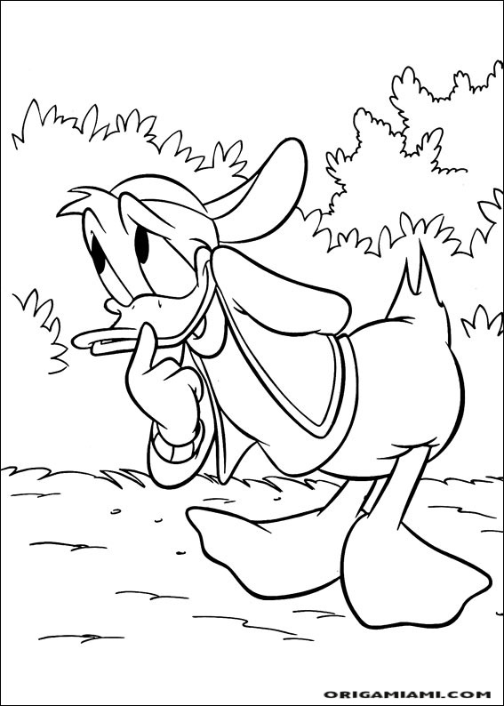 Donald duck coloring page (125)