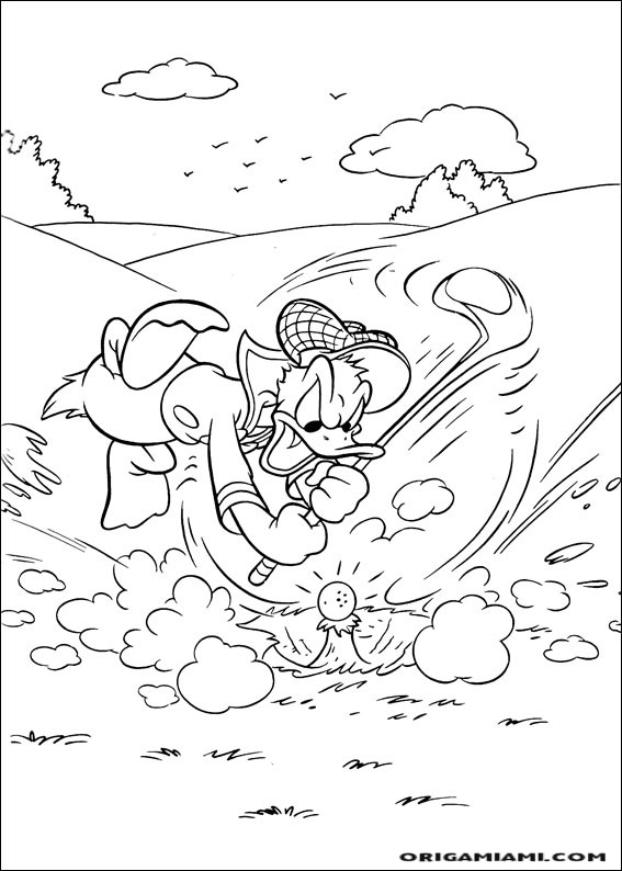 Donald duck coloring page (126)