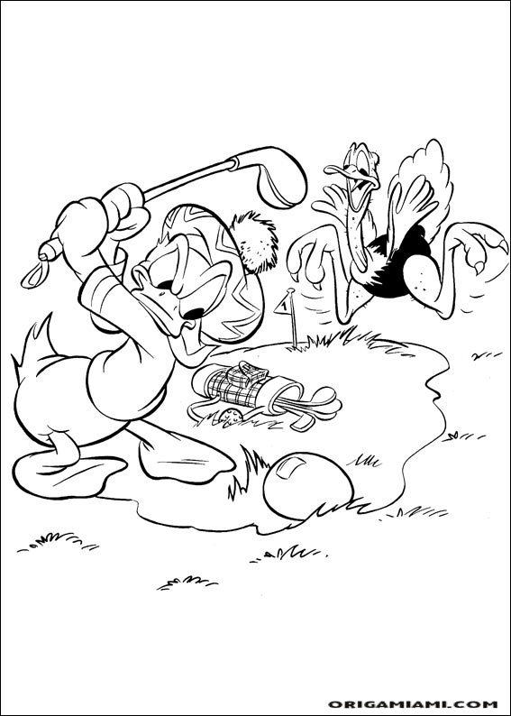 Donald duck coloring page (127)