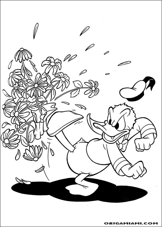 Donald duck coloring page (128)