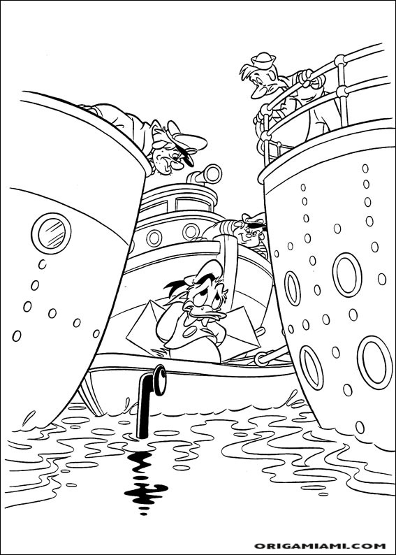 Donald duck coloring page (129)