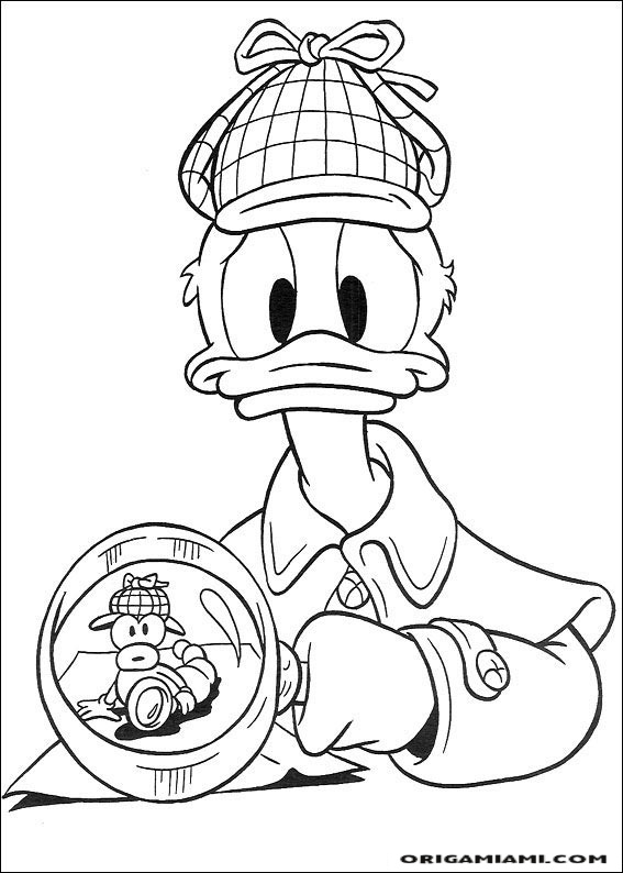 Donald duck coloring page (13)