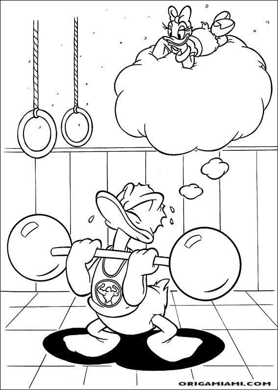 Donald duck coloring page (130)