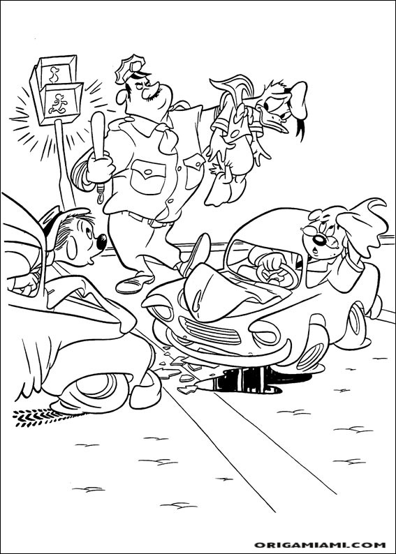 Donald duck coloring page (131)