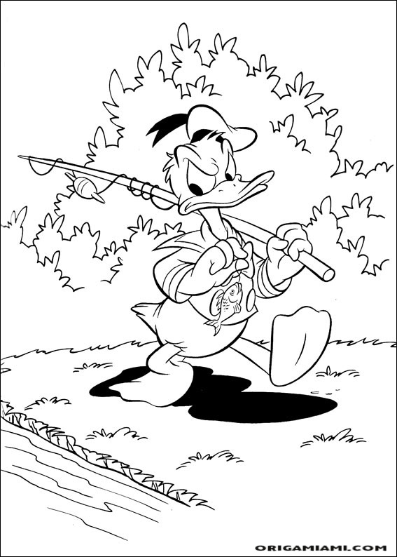 Donald duck coloring page (132)