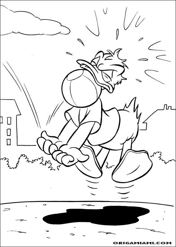 Donald duck coloring page (136)