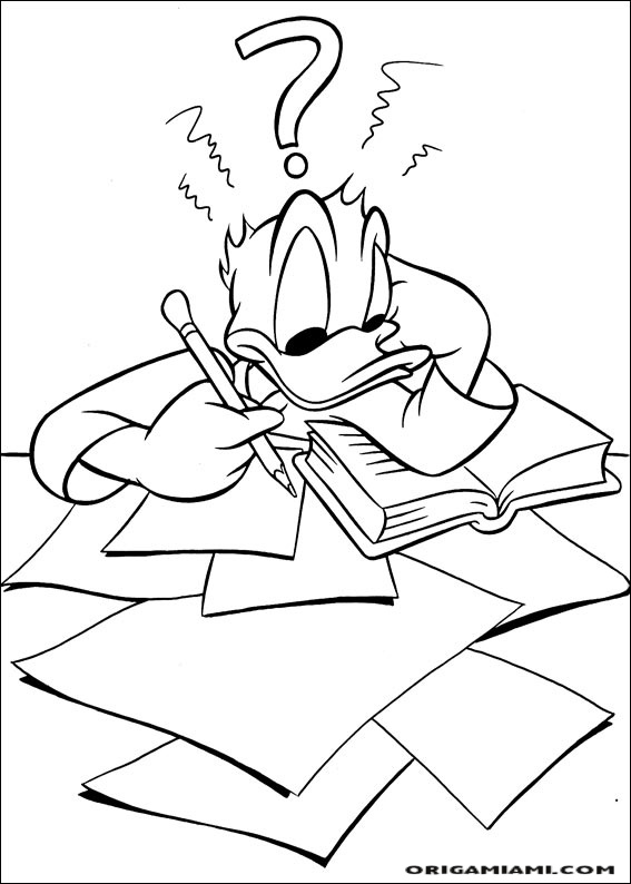 Donald duck coloring page (137)