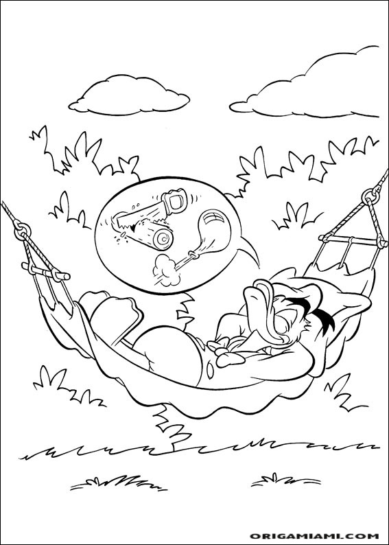 Donald duck coloring page (139)